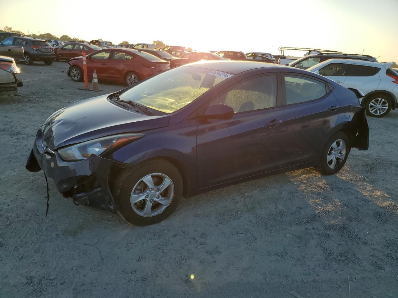 HYUNDAI ELANTRA SE 2015 blue  gas 5NPDH4AE7FH599356 photo #1