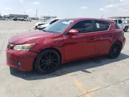 LEXUS CT 200 2013 red hatchbac hybrid engine JTHKD5BH6D2124571 photo #2