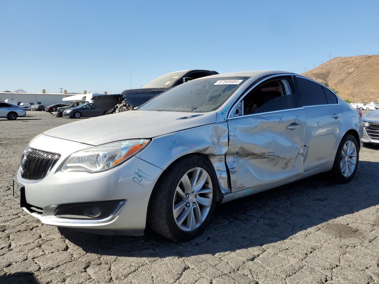 BUICK REGAL PREM 2017 gray  gas 2G4GR5GX4H9136021 photo #1