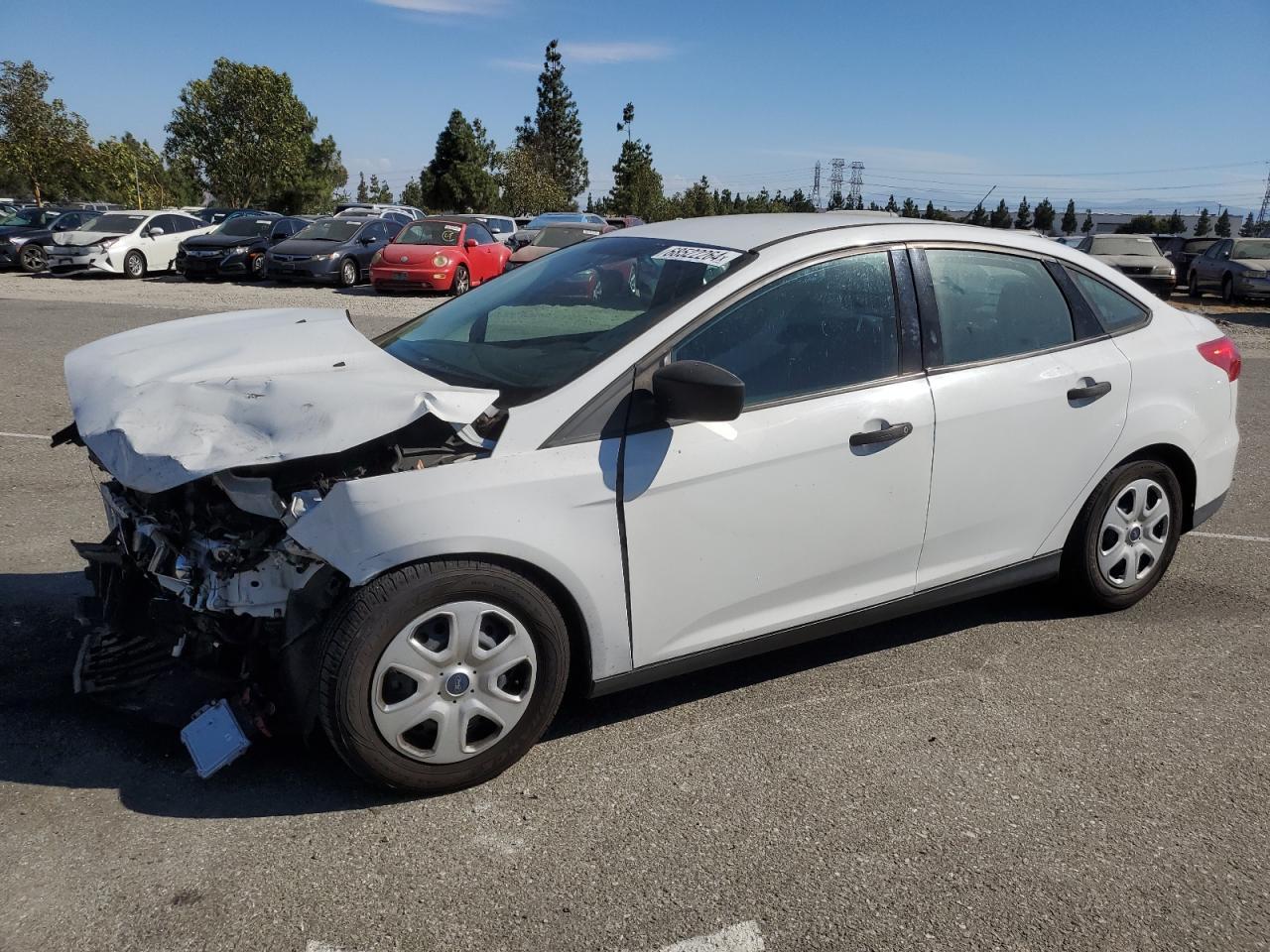 FORD FOCUS S 2016 white  gas 1FADP3E21GL254078 photo #1