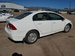 HONDA CIVIC HYBR 2008 white  hybrid engine JHMFA36218S010522 photo #4