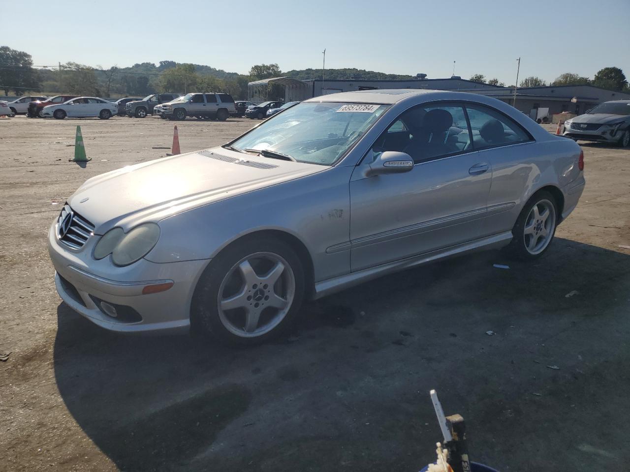 MERCEDES-BENZ CLK 500 2004 silver  gas WDBTJ75J04F113307 photo #1