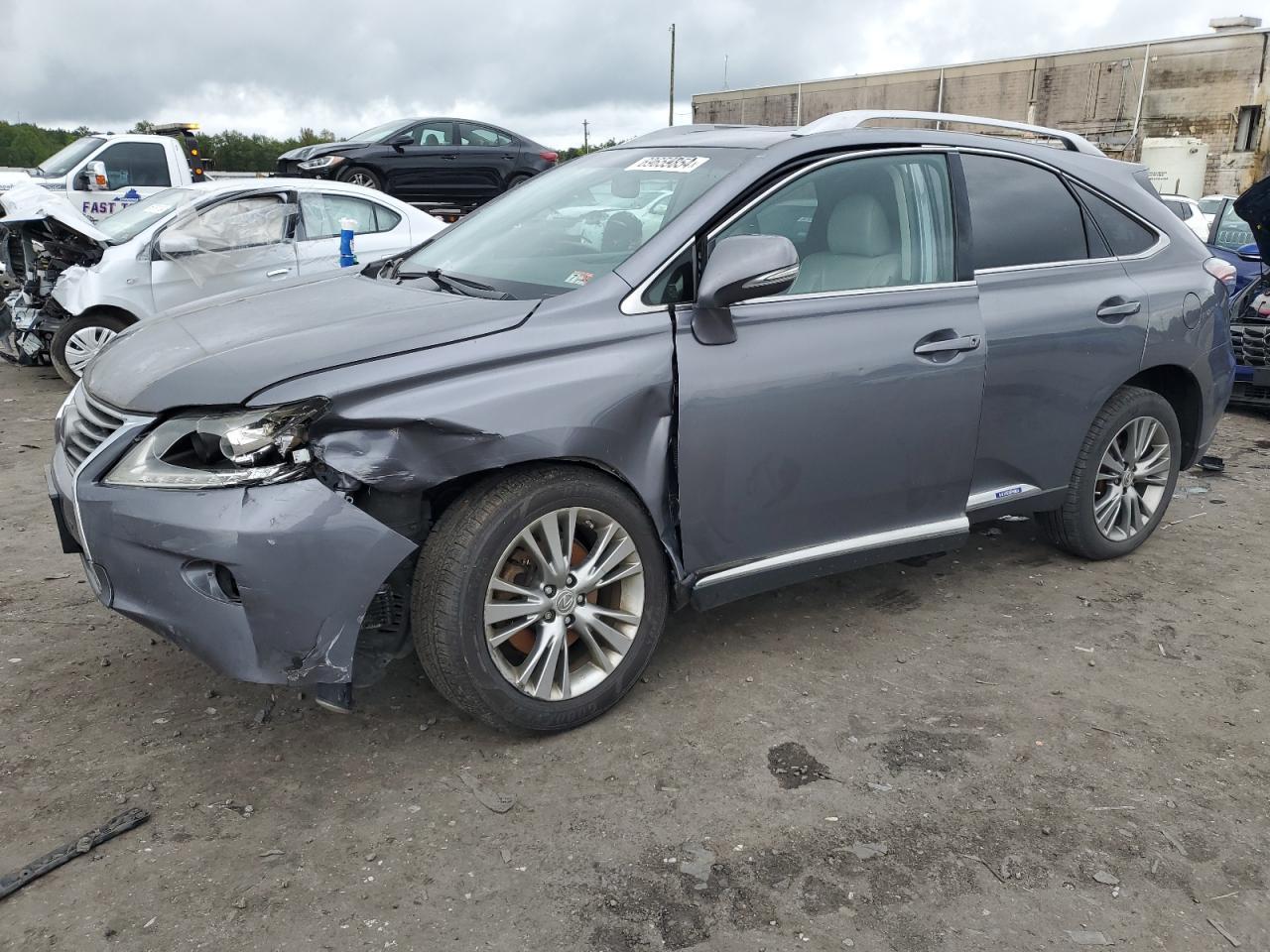 LEXUS RX 450H 2013 charcoal 4dr spor hybrid engine JTJBC1BAXD2436423 photo #1