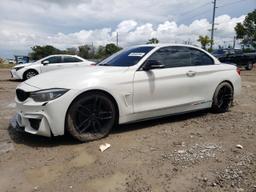 BMW 430I 2018 white  gas WBA4Z1C57JEC60615 photo #2