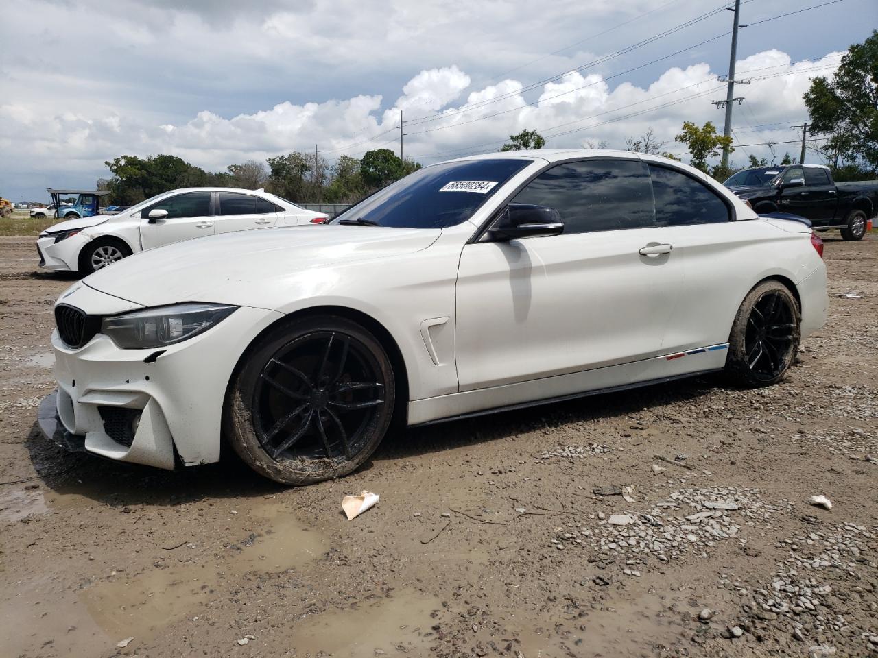 BMW 430I 2018 white  gas WBA4Z1C57JEC60615 photo #1