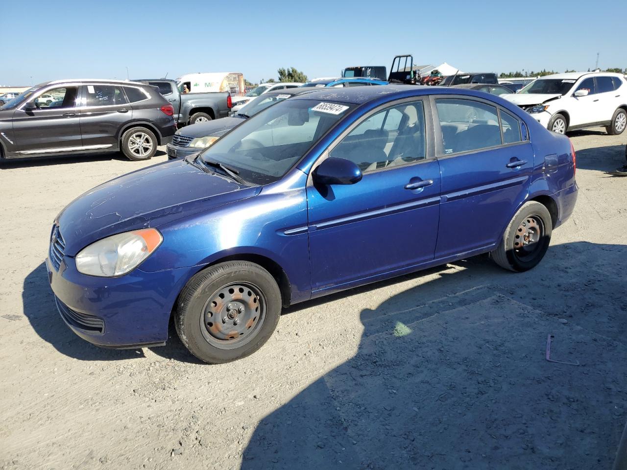 HYUNDAI ACCENT GLS 2008 blue  gas KMHCN46C88U234703 photo #1