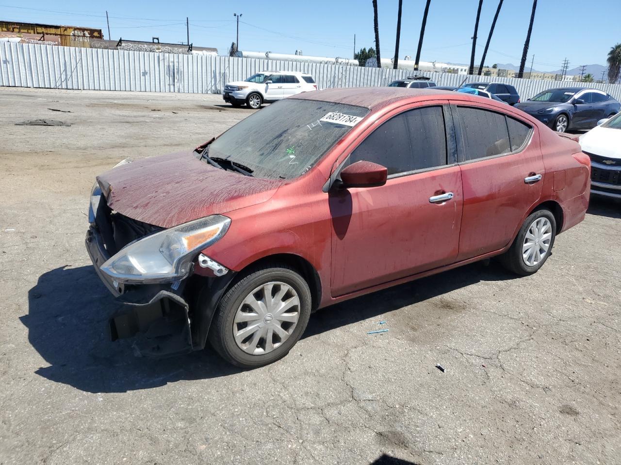 NISSAN VERSA S 2019 burgundy  gas 3N1CN7AP1KL861473 photo #1