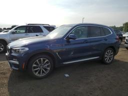 BMW X3 XDRIVE3 2019 blue  gas 5UXTR9C55KLR04537 photo #2