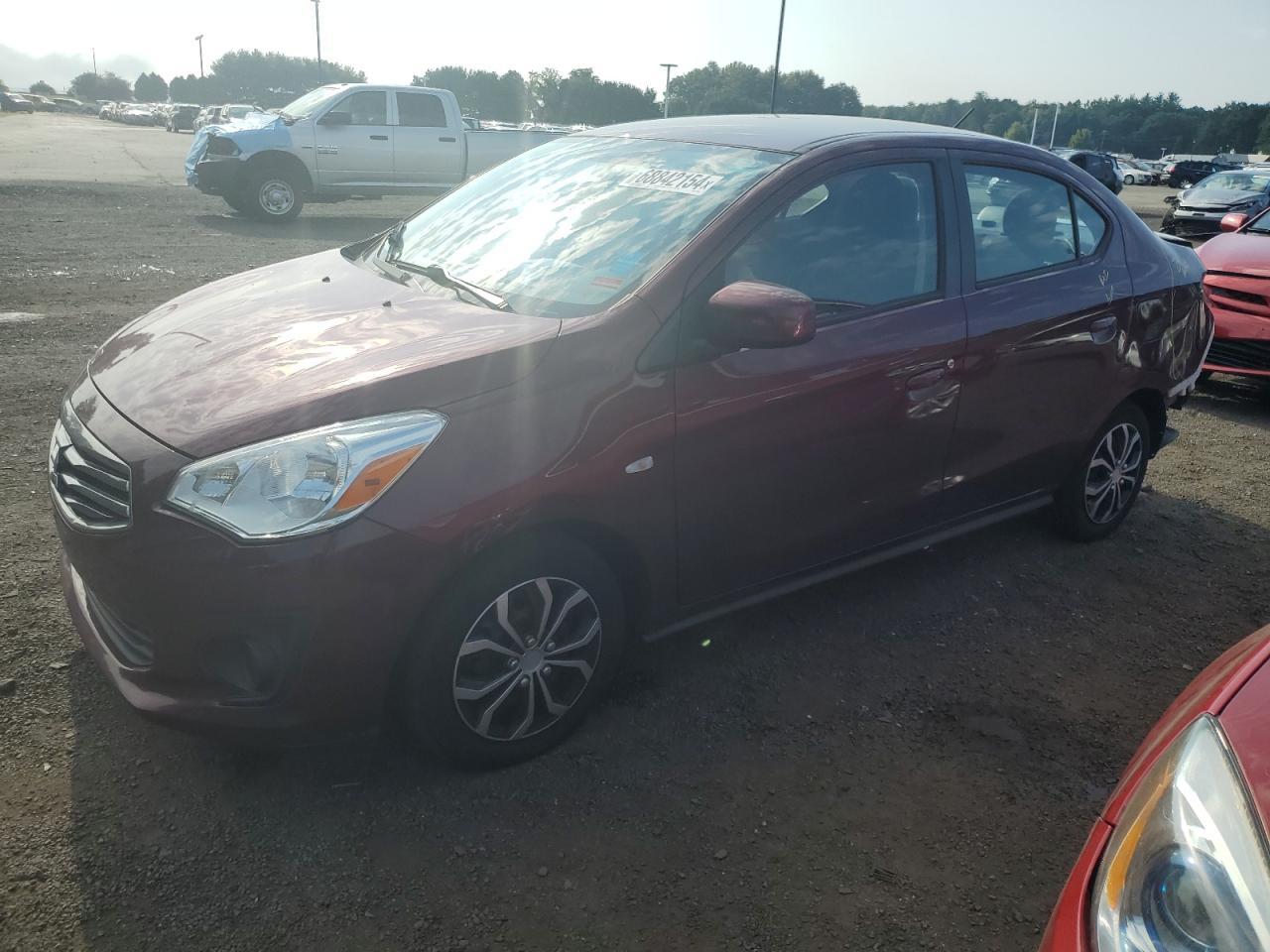 MITSUBISHI MIRAGE G4 2019 burgundy  gas ML32F3FJ2KHF14550 photo #1