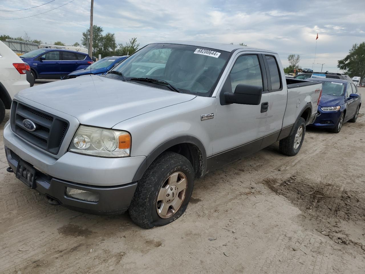 FORD F150 2005 silver  gas 1FTPX14565FA51349 photo #1