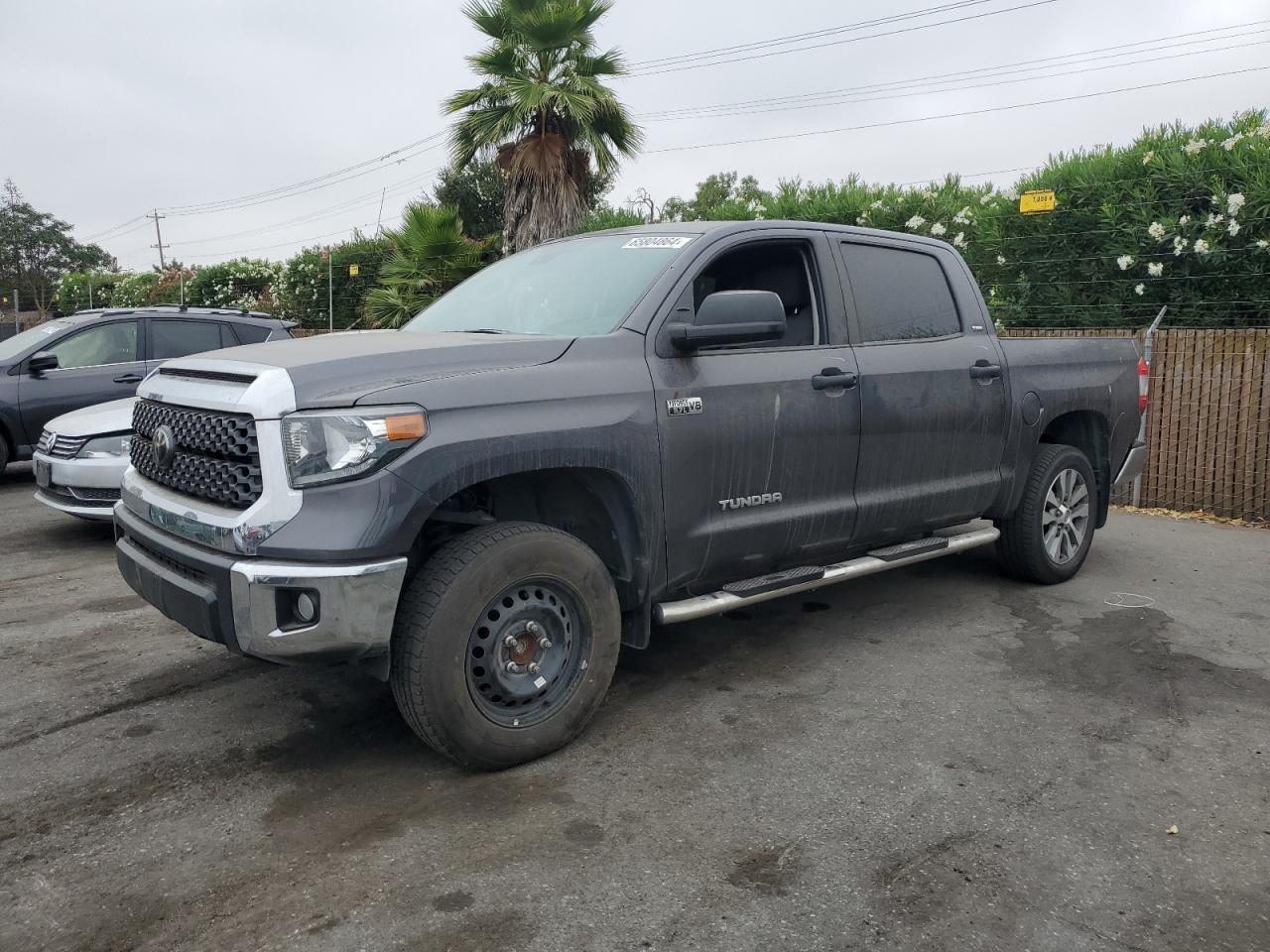 TOYOTA TUNDRA CRE 2019 charcoal  gas 5TFEY5F12KX255464 photo #1