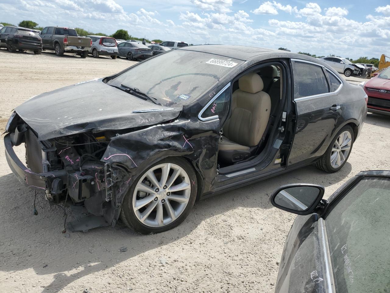 BUICK VERANO 2017 black  flexible fuel 1G4PS5SKXH4101924 photo #1