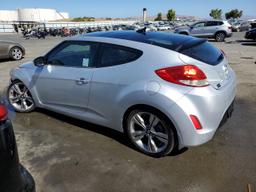 HYUNDAI VELOSTER 2013 silver  gas KMHTC6AD8DU108546 photo #3