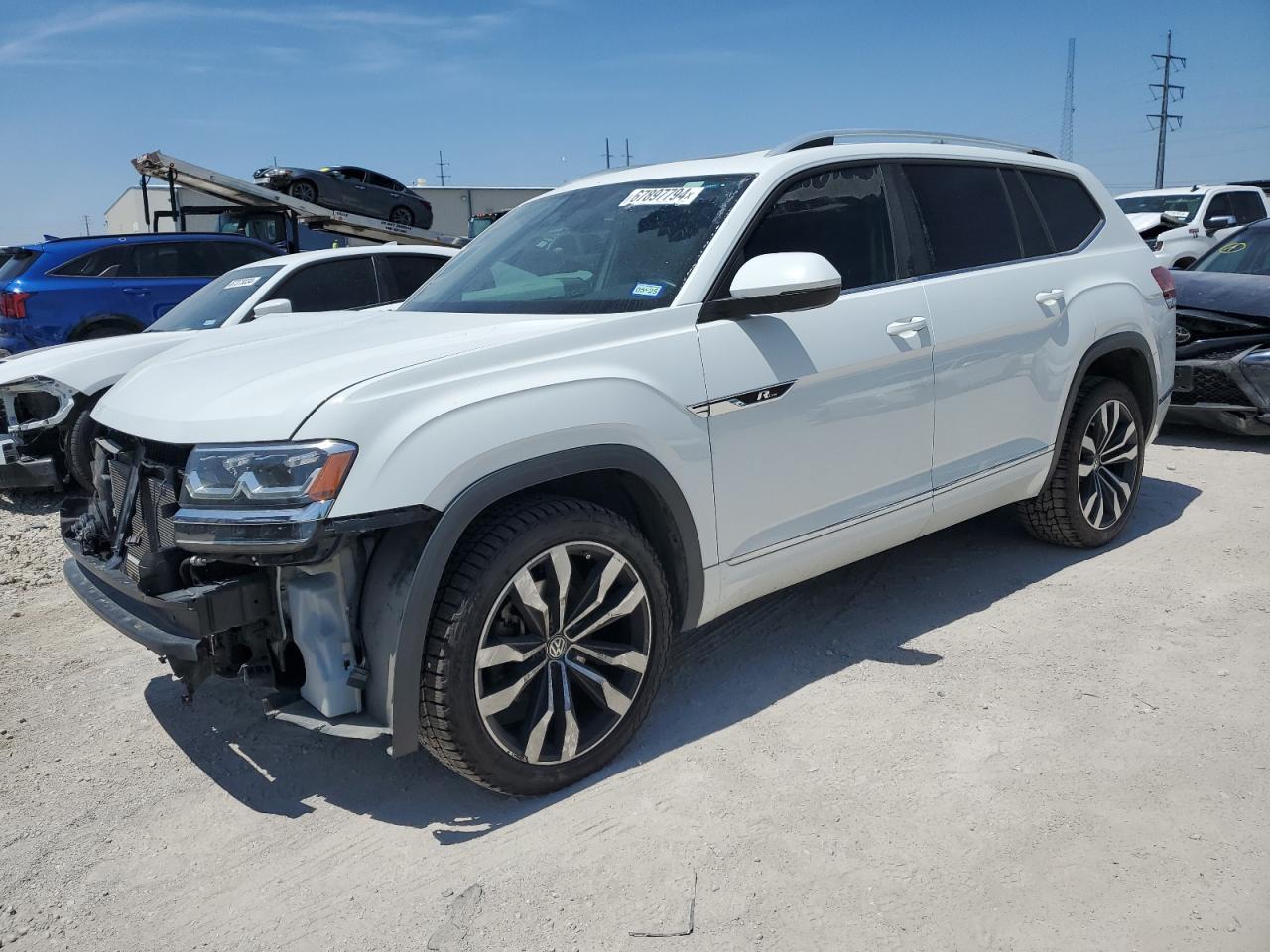 VOLKSWAGEN ATLAS SEL 2019 white  gas 1V2RR2CA6KC605654 photo #1