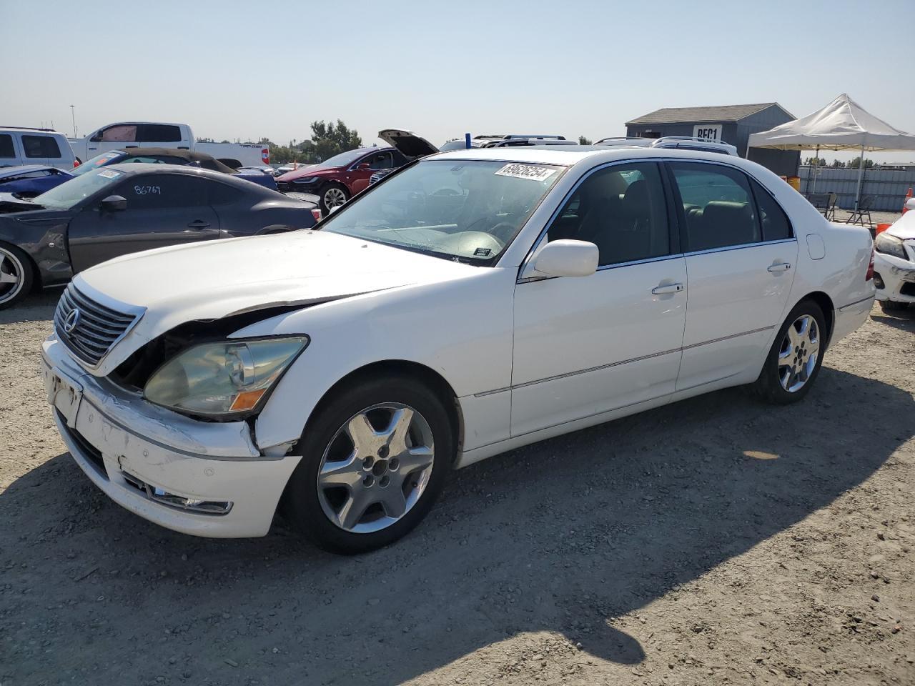 LEXUS LS 430 2004 white  gas JTHBN36F240163387 photo #1