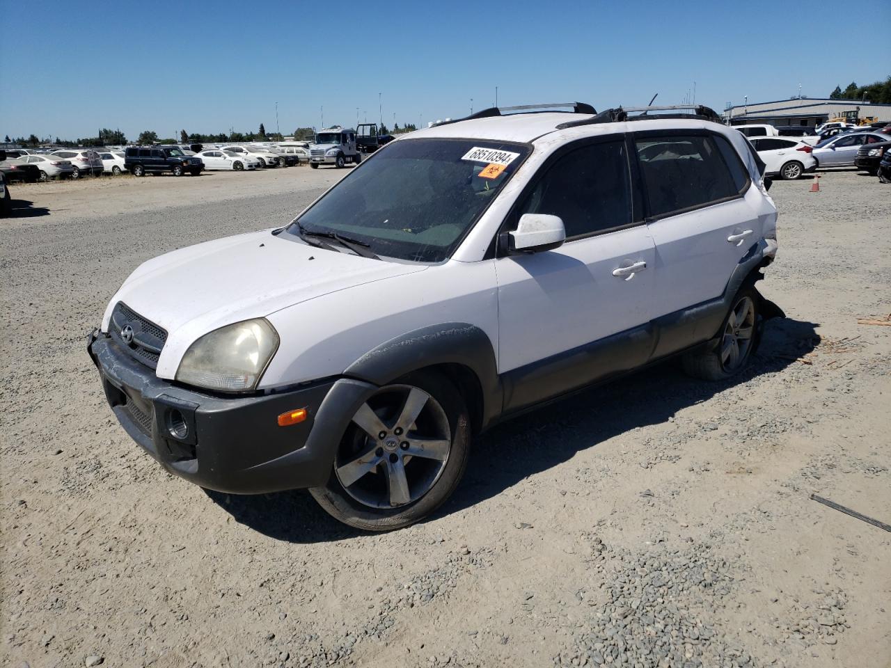 HYUNDAI TUCSON SE 2008 white  gas KM8JN72D58U759516 photo #1