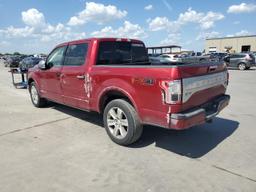 FORD F150 SUPER 2015 red crew pic gas 1FTEW1EG5FFB82364 photo #3