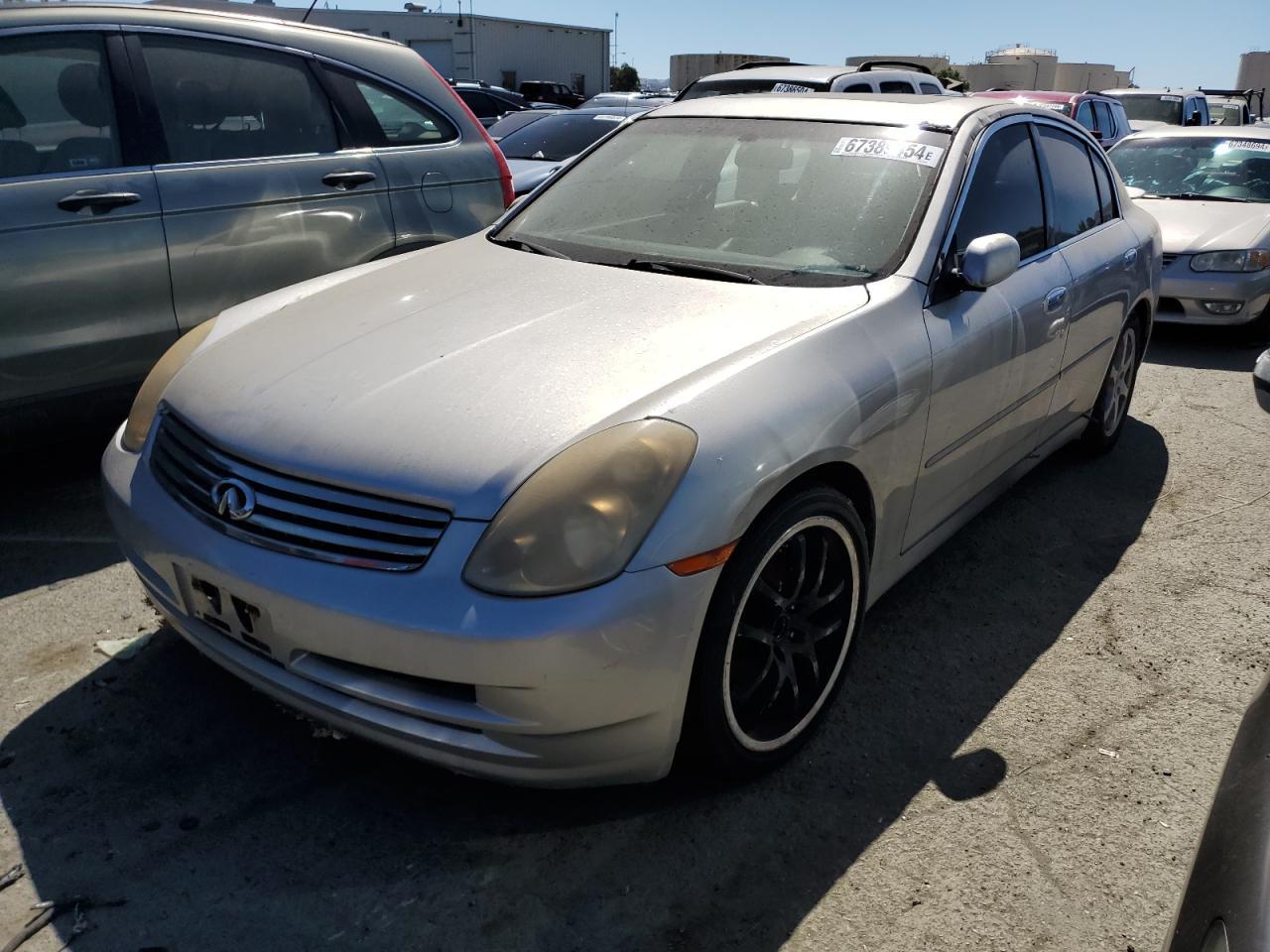 INFINITI G35 2003 silver  gas JNKCV51E93M021835 photo #1