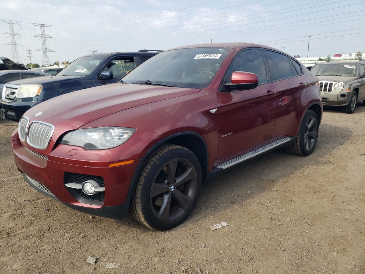 BMW X6 2009 red 4dr spor gas 5UXFG83589LZ94001 photo #1