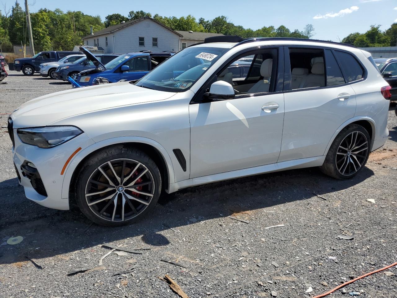 BMW X5 XDRIVE4 2021 white  gas 5UXCR6C07M9H04703 photo #1