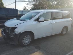 NISSAN QUEST S 2011 white  gas JN8AE2KP7B9010068 photo #2