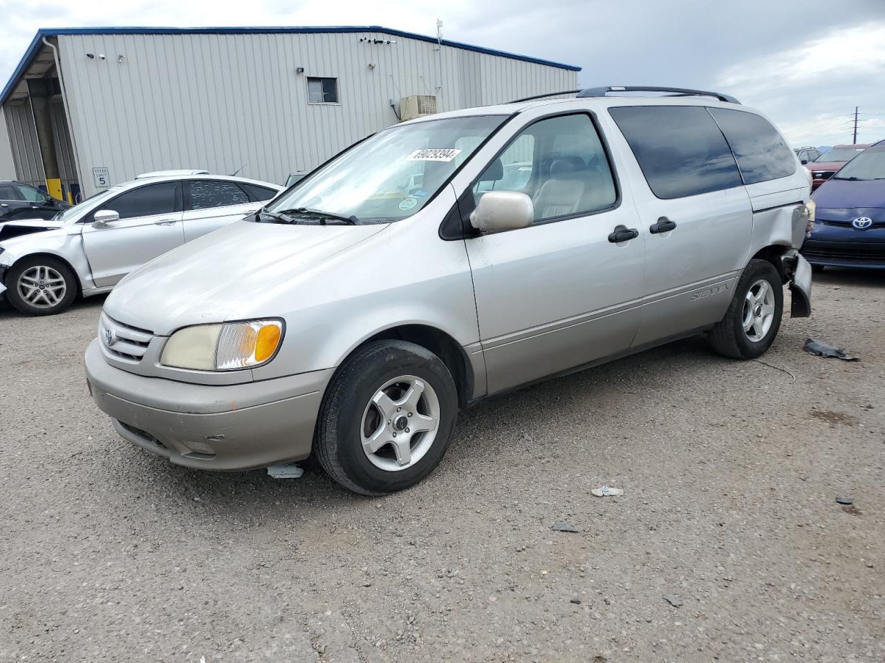 TOYOTA SIENNA LE 2001 silver  gas 4T3ZF13C11U338716 photo #1