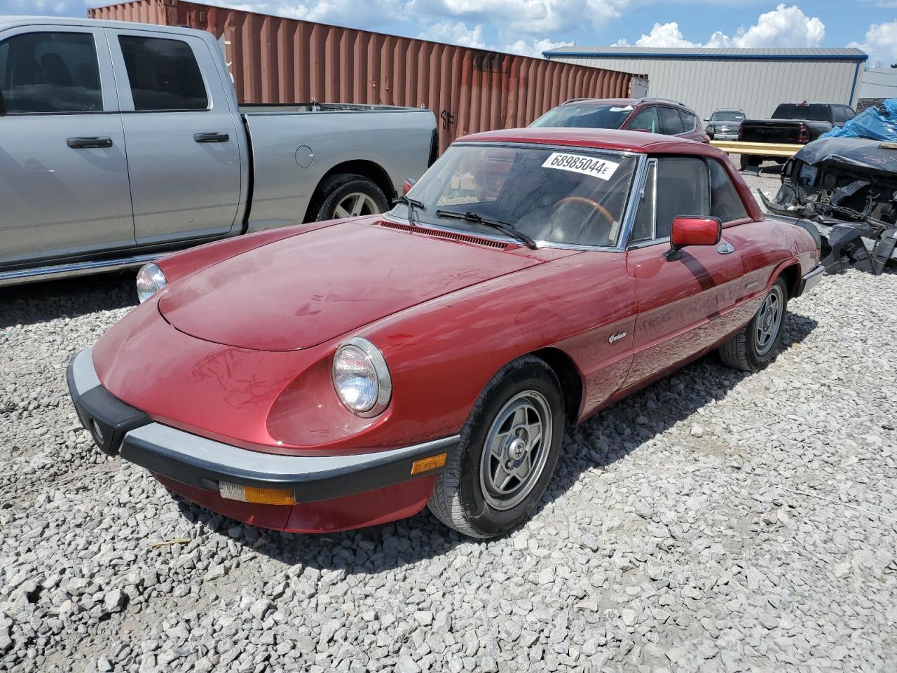 ALFA ROMEO SPIDER GRA 1988 red  gas ZARBA5642J1062045 photo #1