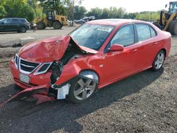 SAAB 9-3 2.0T 2009 red  gas YS3FB49Y691005112 photo #2