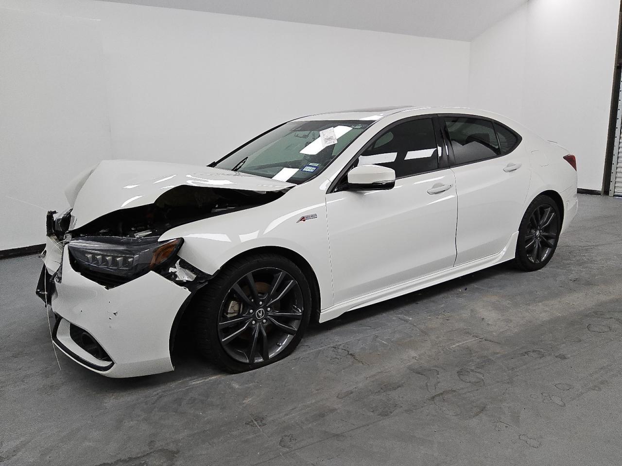 ACURA TLX TECHNO 2020 white  gas 19UUB1F69LA014685 photo #1