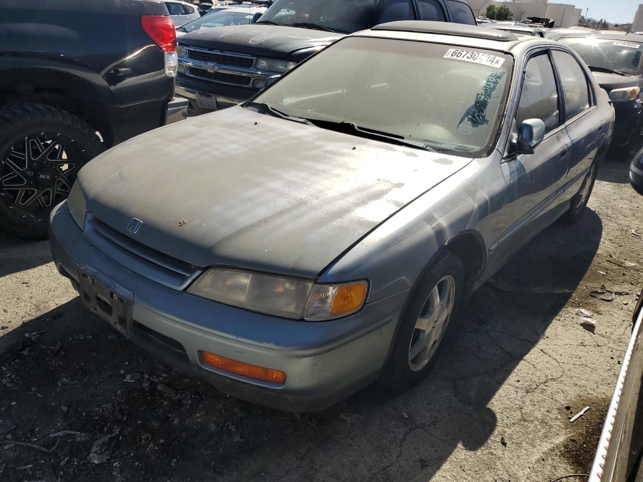 HONDA ACCORD EX 1995 blue  gas 1HGCD566XSA083056 photo #1