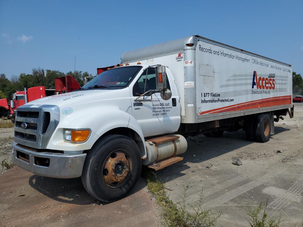 FORD F650 SUPER 2015 white conventi diesel 3FRNF6FC9FV545139 photo #1