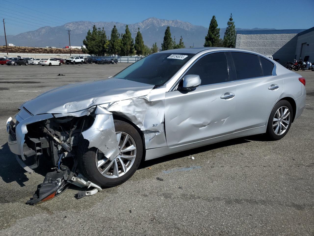 INFINITI Q50 BASE 2015 silver  gas JN1BV7AP1FM333746 photo #1