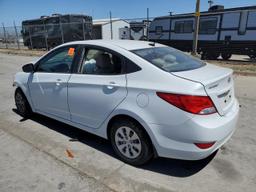 HYUNDAI ACCENT SE 2017 white  gas KMHCT4AE2HU360697 photo #3