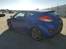 HYUNDAI VELOSTER T 2014 blue  gas KMHTC6AE8EU201934 photo #3