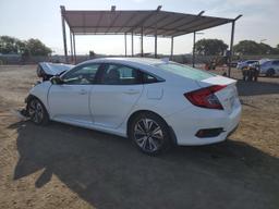 HONDA CIVIC EXL 2017 white  gas 2HGFC1F71HH658043 photo #3