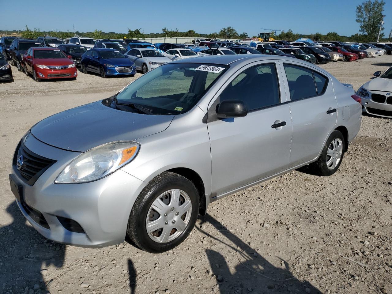 NISSAN VERSA S 2013 silver sedan 4d gas 3N1CN7AP5DL894575 photo #1