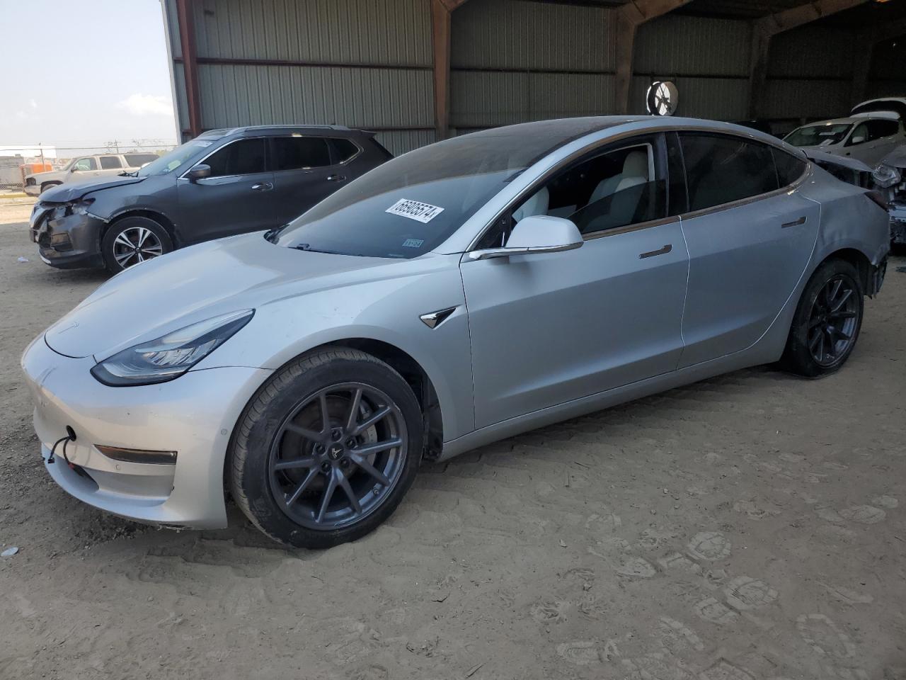 TESLA MODEL 3 2018 silver  electric 5YJ3E1EB5JF074838 photo #1