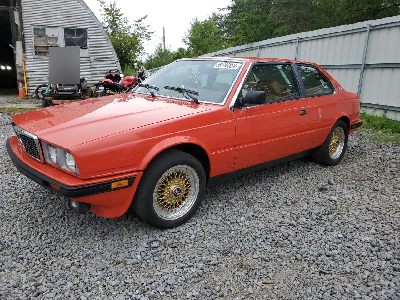 MASERATI BITURBO 1984 red  gas ZAMAL110XEB310020 photo #1