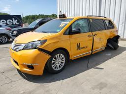 TOYOTA SIENNA XLE 2017 yellow  gas 5TDYZ3DC9HS854413 photo #2