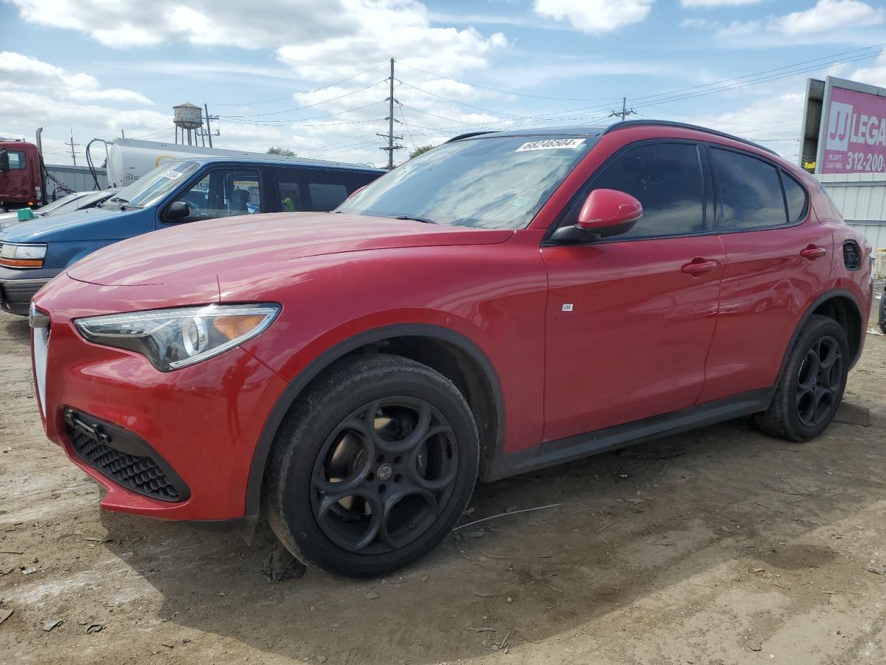 ALFA ROMEO STELVIO SP 2018 red  gas ZASFAKPN3J7B65755 photo #1