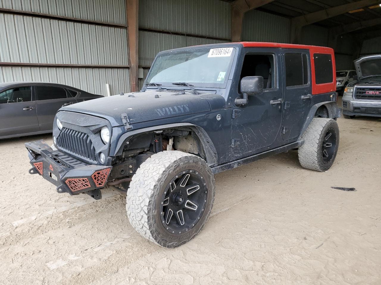 JEEP WRANGLER U 2017 gray 4dr spor flexible fuel 1C4BJWDG6HL740534 photo #1