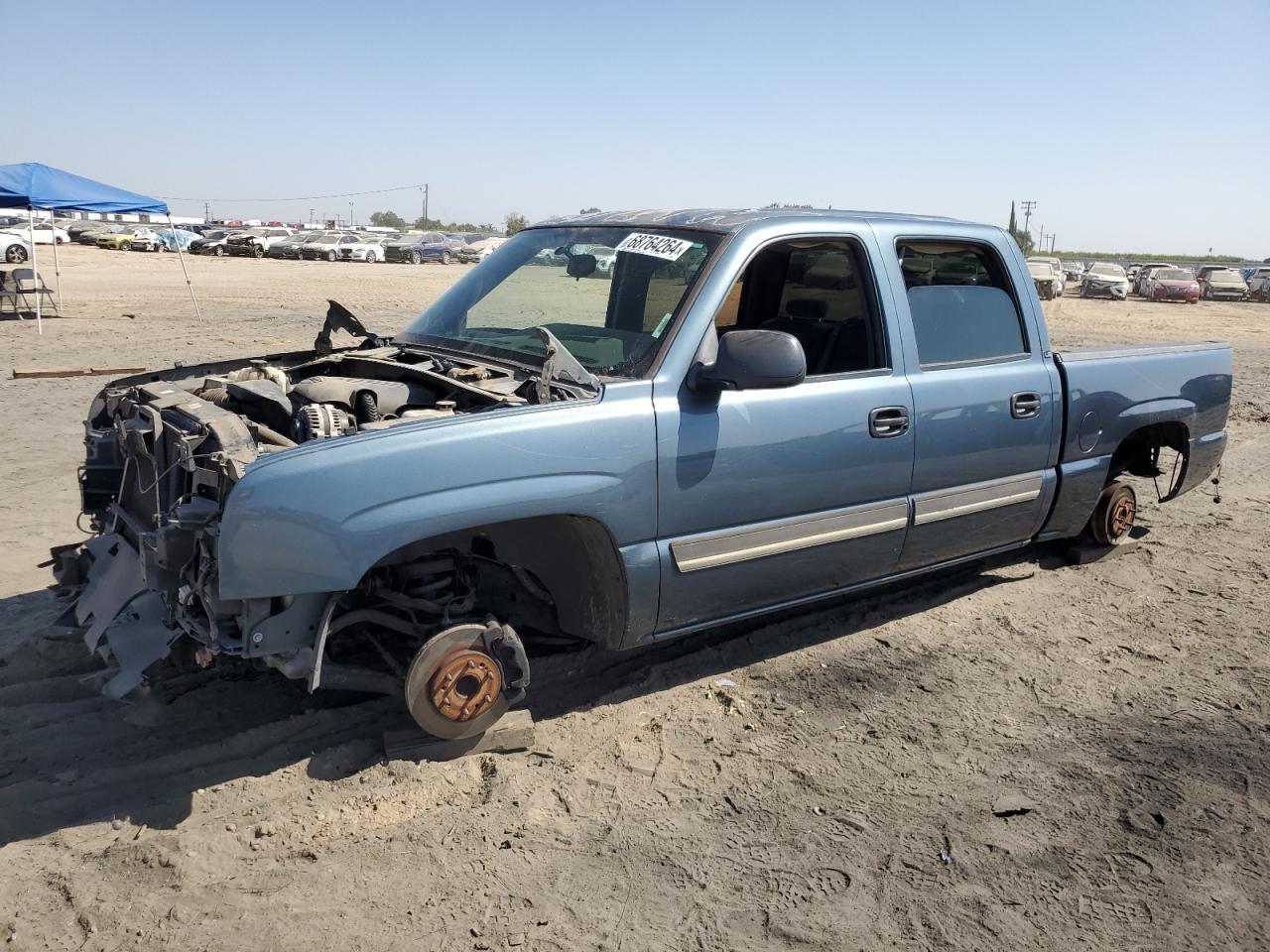 CHEVROLET SILVERADO 2006 blue  gas 2GCEC13V761301422 photo #1