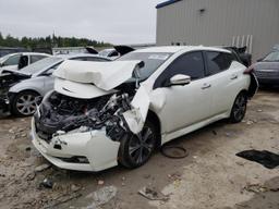 NISSAN LEAF SL PL 2021 white  electric 1N4BZ1DV1MC555463 photo #2