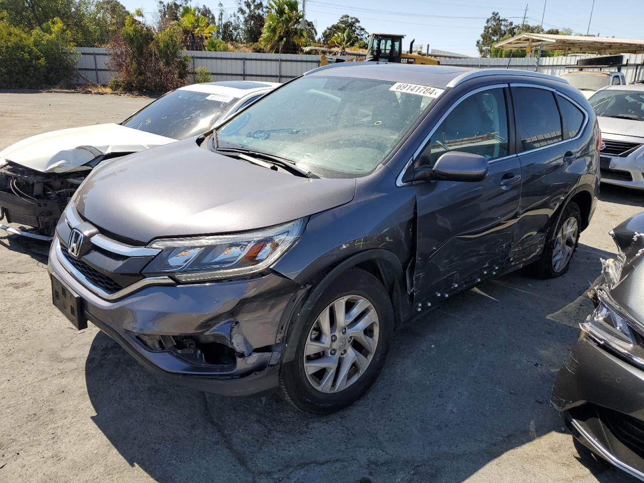 HONDA CR-V EXL 2016 charcoal  gas 2HKRM4H77GH648680 photo #1