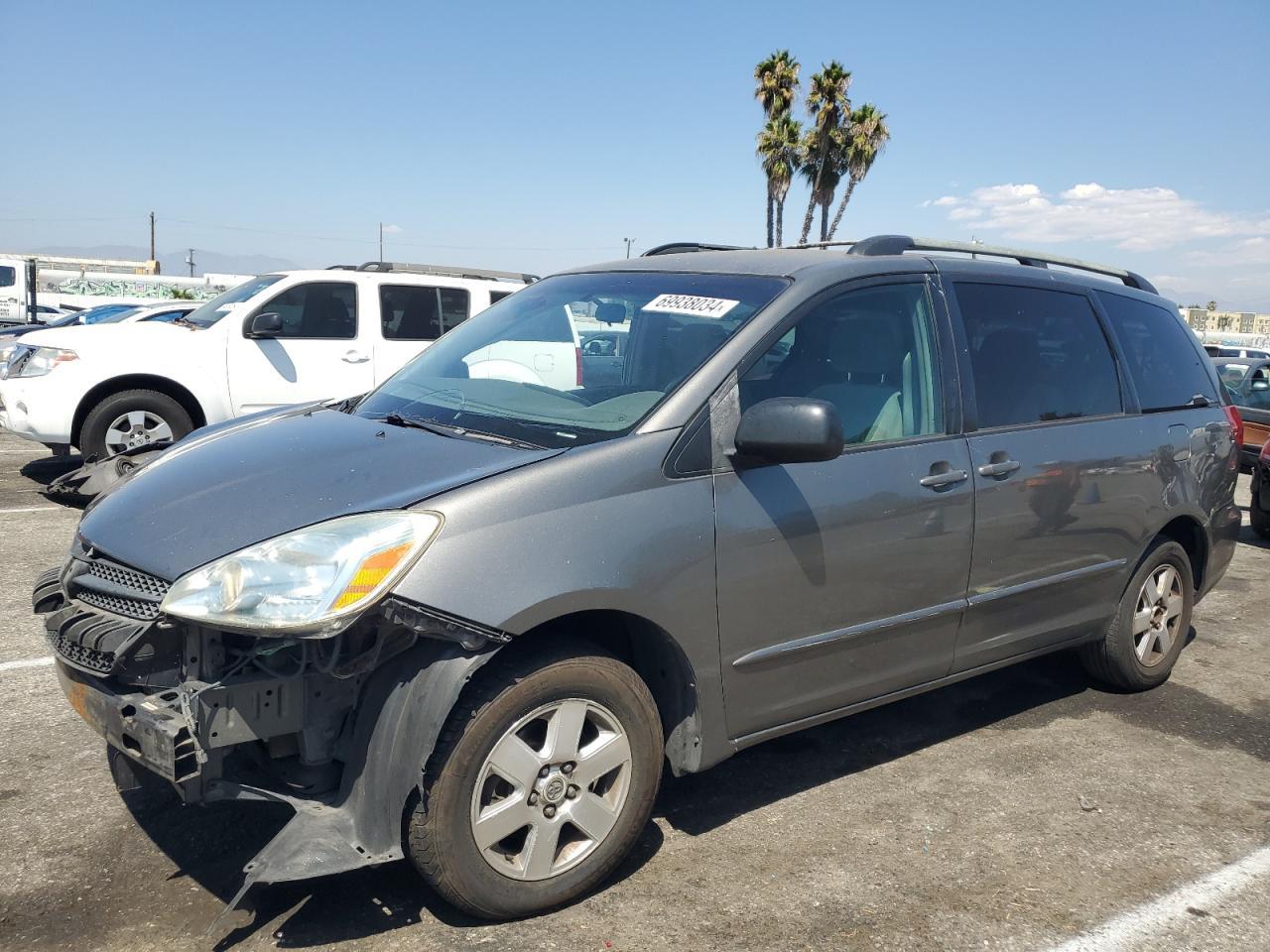 TOYOTA SIENNA CE 2004 gray  gas 5TDZA23C64S209493 photo #1