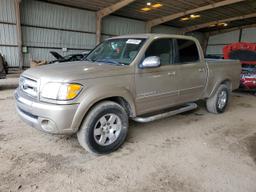 TOYOTA TUNDRA DOU 2004 tan crew pic gas 5TBET34134S438699 photo #2