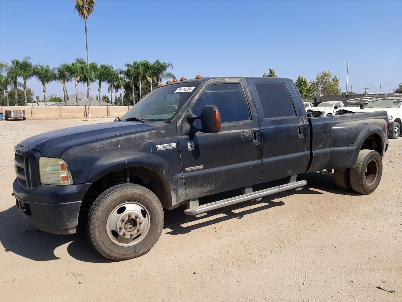 FORD F350 SUPER 2005 black crew pic diesel 1FTWW33P55EA56223 photo #1