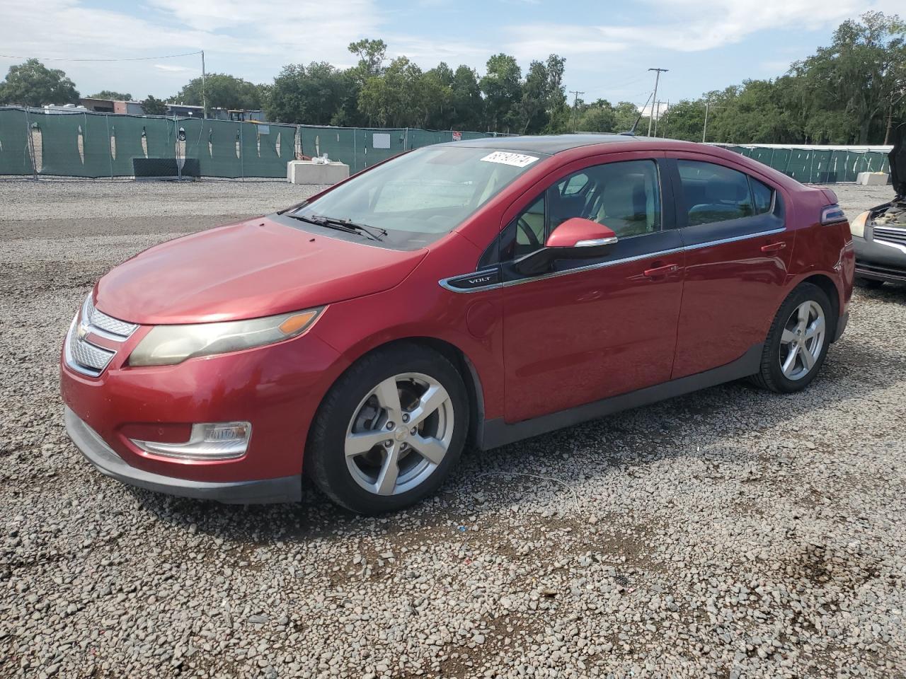 CHEVROLET VOLT 2012 red hatchbac hybrid engine 1G1RB6E43CU101037 photo #1