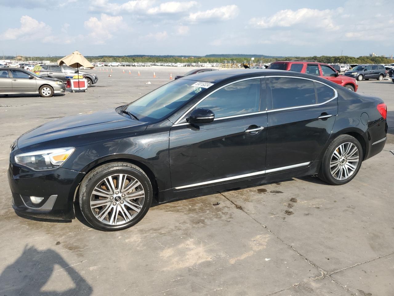 KIA CADENZA PR 2014 black sedan 4d gas KNALN4D77E5145184 photo #1