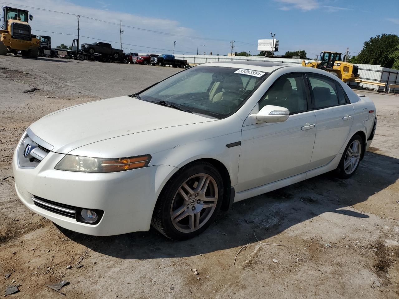 ACURA TL 2008 white  gas 19UUA66298A051742 photo #1